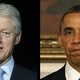 Bill Clinton (David Buimovitch/AFP/Getty Images); Barack Obama (Mark Wilson/Getty Images)